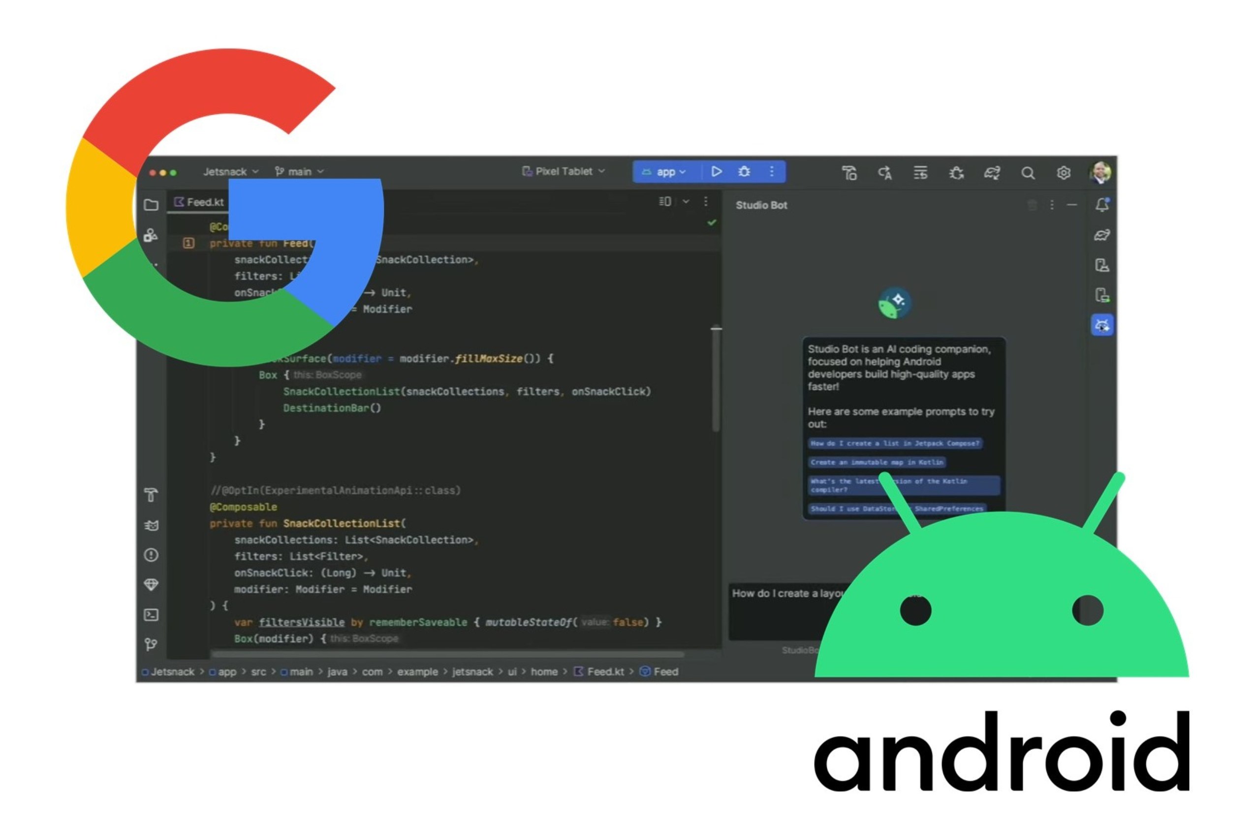 A Google AI kódoló robotot indít Android fejlesztők számára