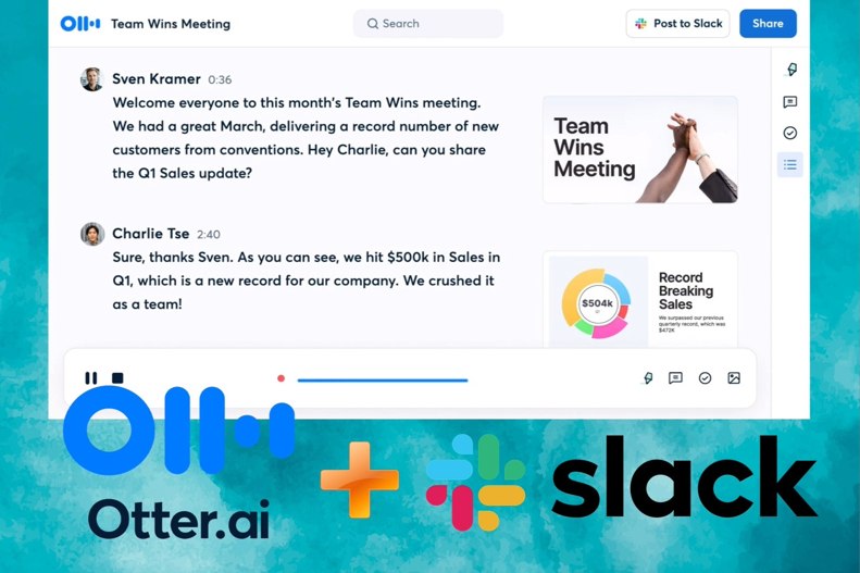 Az Otter.ai együttműködik a Slack-kel, hogy AI-val forradalmasítsa az értekezleteket