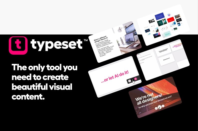A Typeset bemutatja az AI-t, amely gyorsan generál prezentációkat, közösségi posztokat és egyebeket